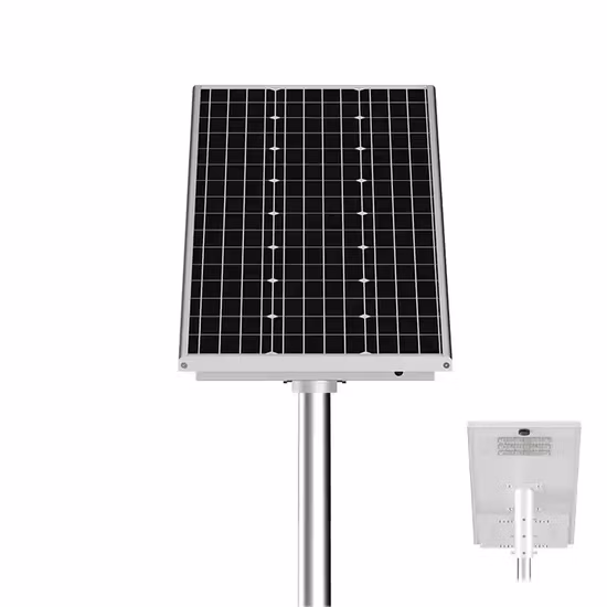 80W 100W 300W オールインワン屋外ソーラー LED 街路灯バッテリー内蔵