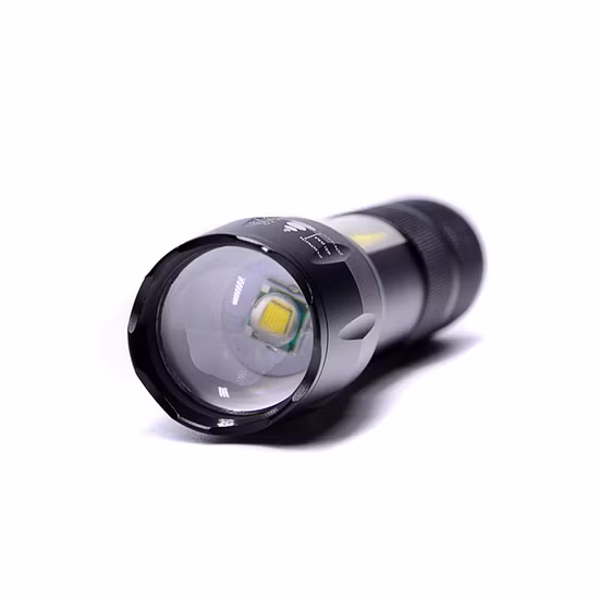 ポータブル超高輝度 3 ワット COB LED 防水戦術懐中電灯屋外用