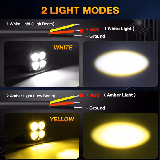 車のフォグランプ 10V 30V 40W CREE LED オートバイトレーラーワークライト